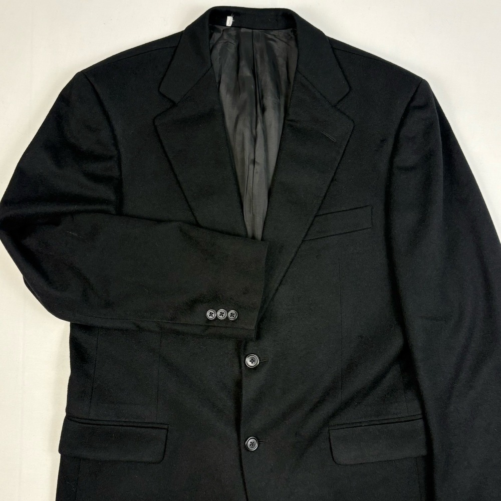 VTG Hickey Freeman/Dillard's 100% Cashmere Flannel Sport Coat 38R Relaxed Fit